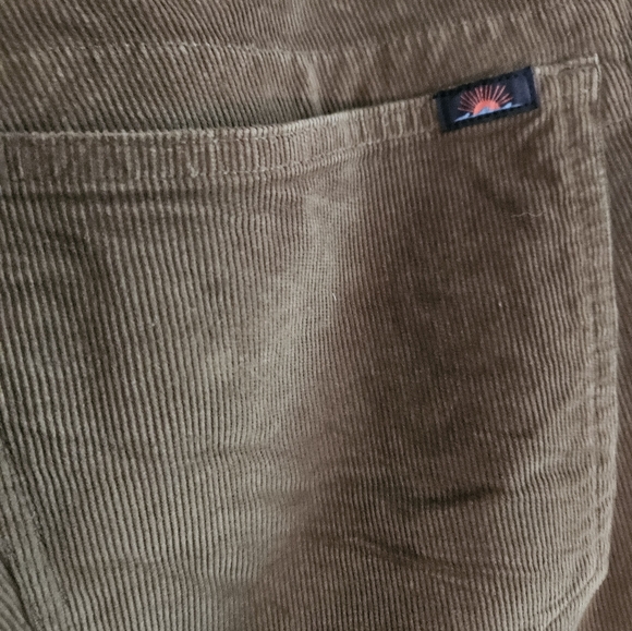 Faherty Mens Size 35 Corduroy Brown Pants - Picture 4 of 8